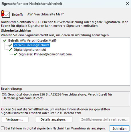Nachrichtensicherheit